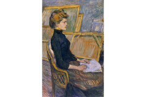 Toulouse Lautrec - Helene Vary in the Study by Toulouse-Lautrec
