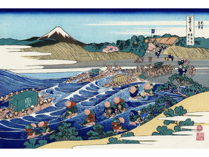 Hokusai - Fuji from Kanaya on Tokaido by Hokusai