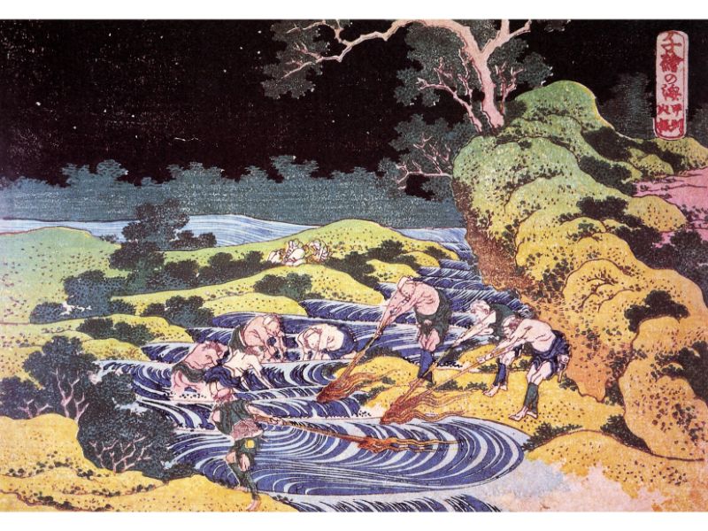 Hokusai - Ocean Landscape by Hokusai