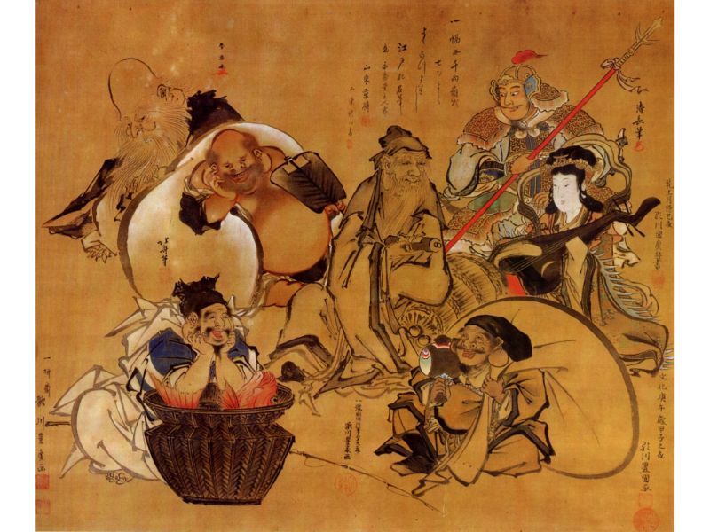 Hokusai - Seven Gods of Fortune by Hokusai