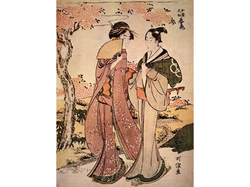 Hokusai - Two Women by Hokusai