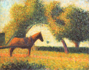 Seurat - Horse and Wagon by Seurat