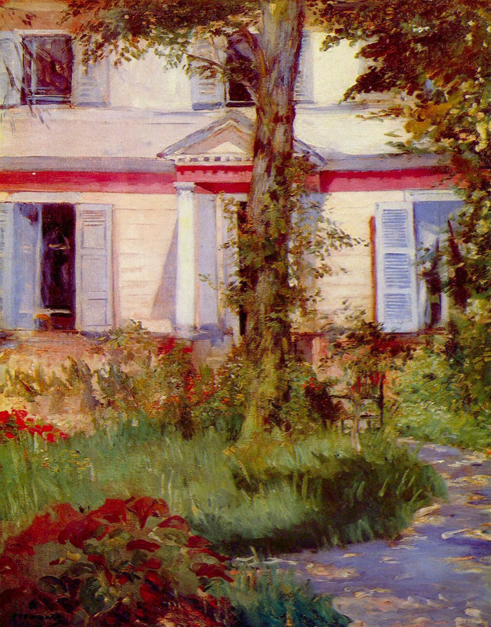 Édouard Manet - House in Rueil by Edouard Manet