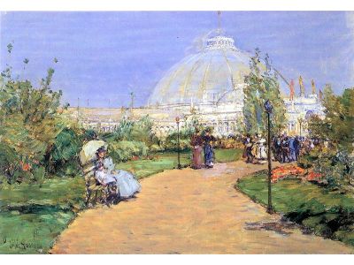 Hassam Childe - House of Gardens, World's Columbian Exposition, Chicago by Hassam Childe