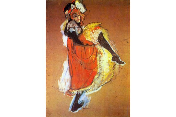 Toulouse Lautrec - Jane Avril Dancing by Toulouse-Lautrec