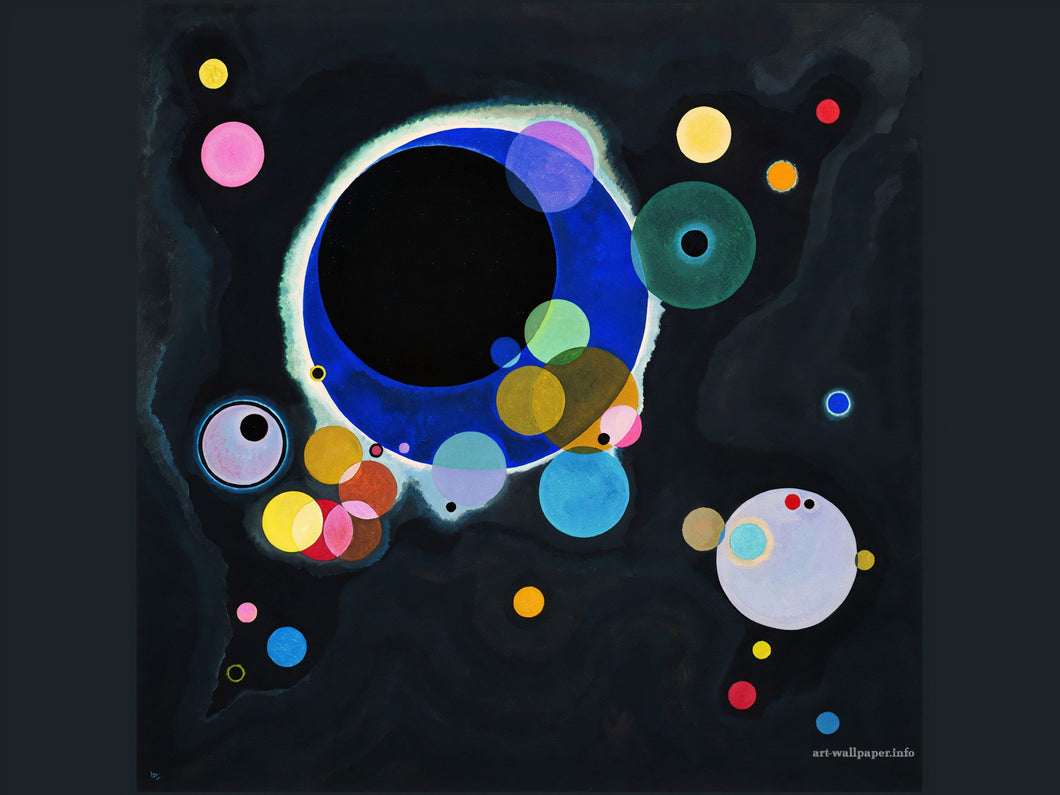 Kandinsky Wassily - Several Circles by Kandinsky