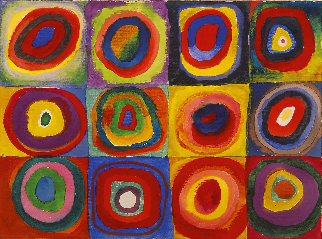 Kandinsky Wassily - Squares with Concentric Circles by Kandinsky