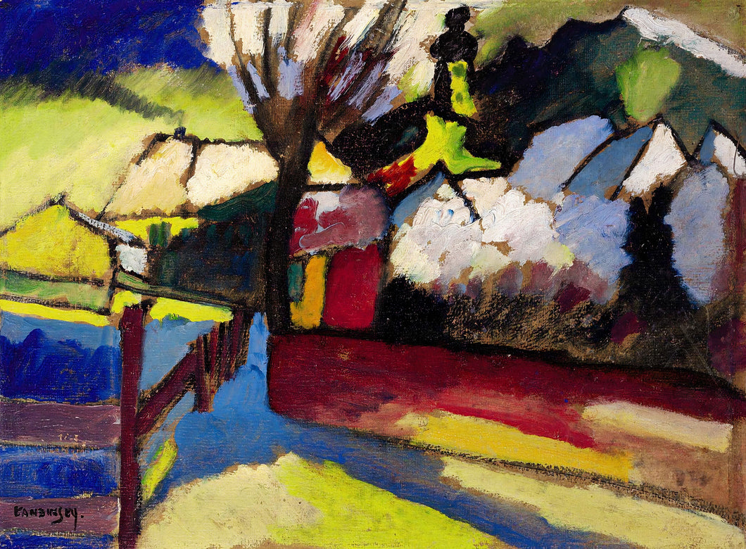 Kandinsky Wassily - Landscape with Tree by Kandinsky