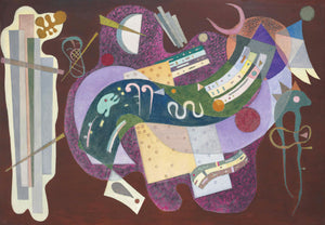Kandinsky Wassily - Rigid and Curved by Kandinsky
