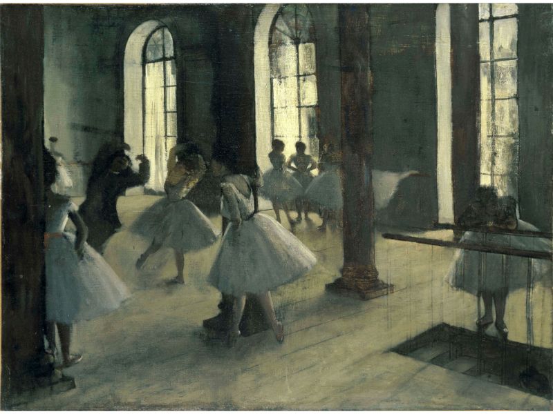 Degas - La Repetition au Foyer de la Danse by Degas