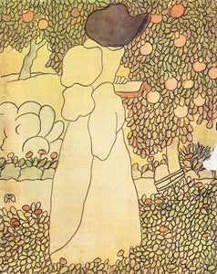 Lady in her garden by Joseph Rippl-Ronai
