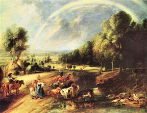 Landscape with Rainbow by Rubens