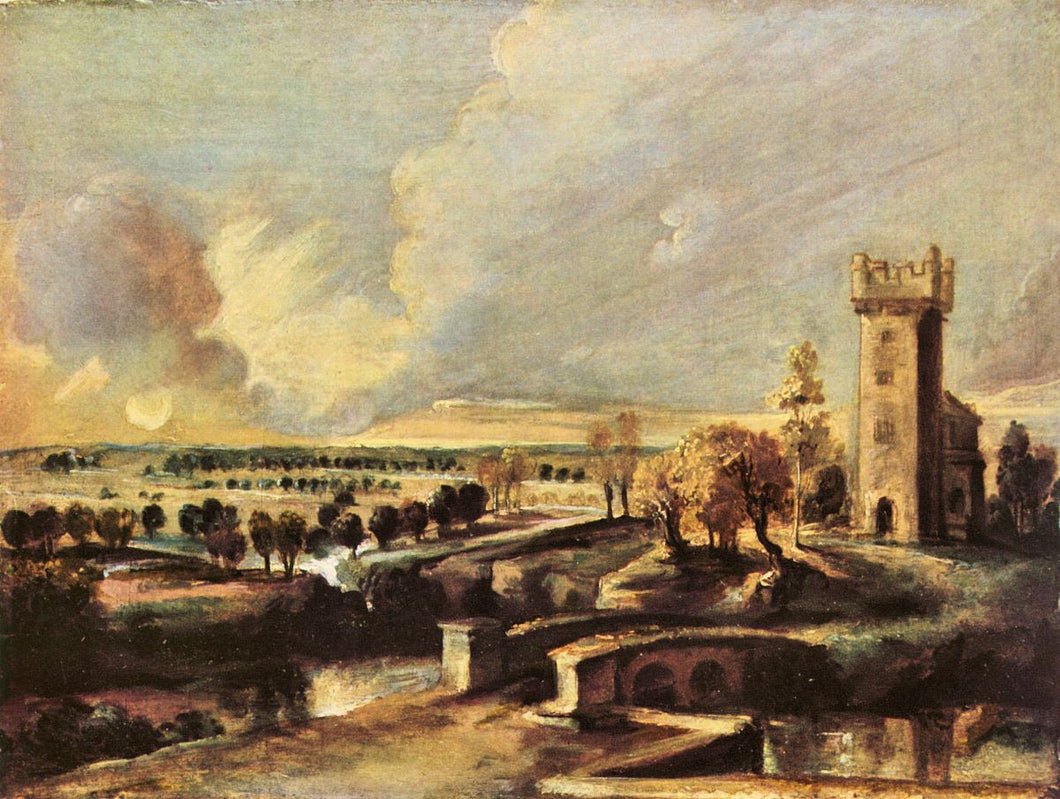 Landscape with the tower of the castle Steen by Rubens