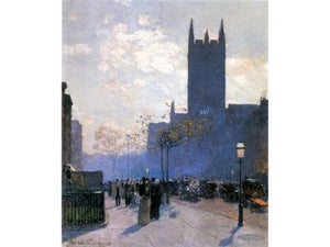 Hassam Childe - Lower Fifth Avenue by Hassam Childe