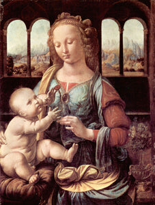 Da Vinci, Leonardo - Madonna with the Carnation by Da Vinci