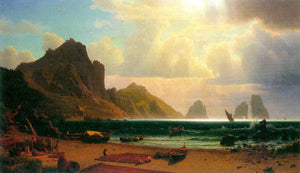 Albert Bierstadt - Marina Piccola, Capri by Bierstadt