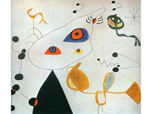 Joan Miro - Miro, Joan_Woman And Bird In The Night
