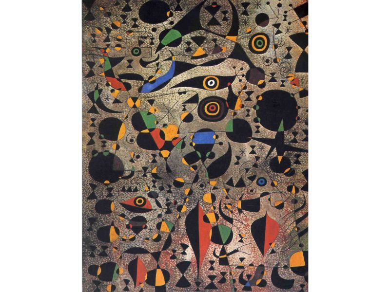 Joan Miro - Miro, Joan_Women Encircled By The Flight Of A Bird