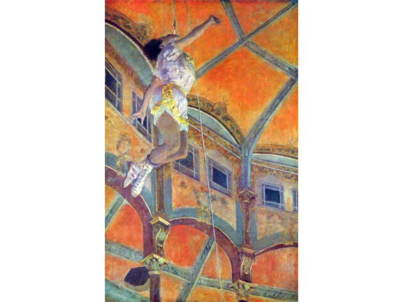 Degas - Miss Lala in Circus Fernando by Degas