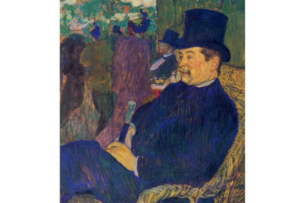 Toulouse Lautrec - Mister Delaporte in the Garden of Paris by Toulouse-Lautrec
