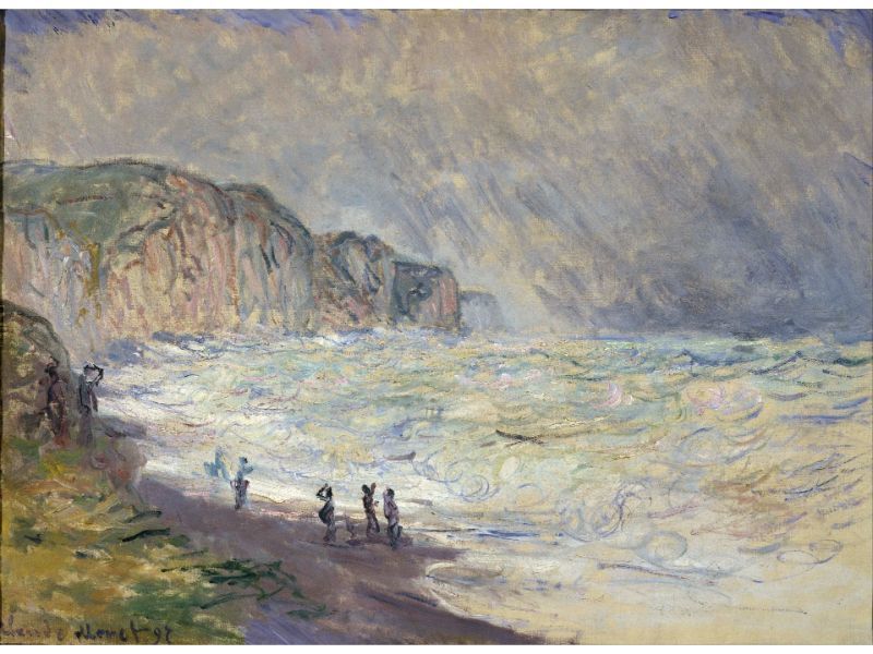 Claude Monet - Monet - Heavy Sea at Pourville