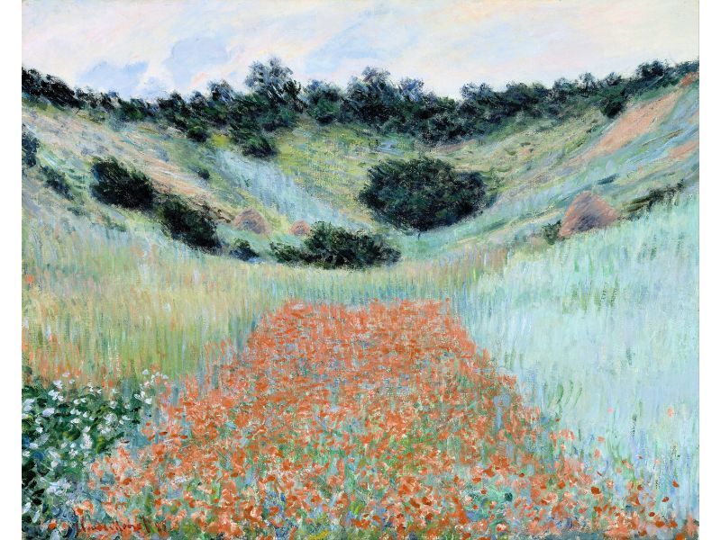 Claude Monet - Monet - Poppy field near Giverny