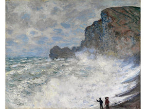 Claude Monet - Monet - Rough weather at Etretat