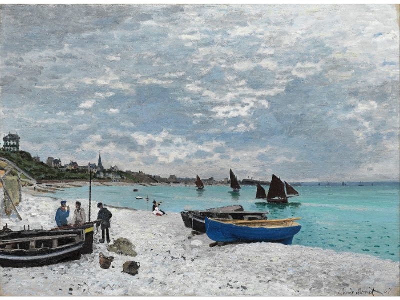 Claude Monet - Monet - The Beach at Sainte-Adresse