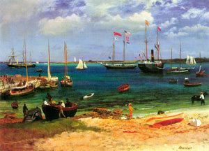 Albert Bierstadt - Nassau Port by Bierstadt