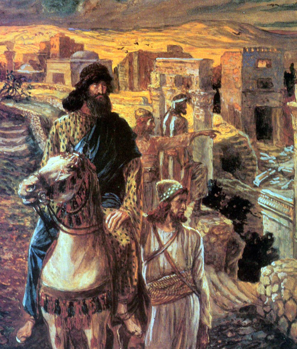 Joseph Tissot - Nehemiah Sees the Rubble in Jerusalem by Tissot
