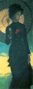 Joseph Tissot - Newton Woman with a Parasol by Tissot