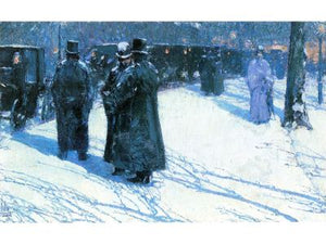 Hassam Childe - Nighttime, Madison Square by Hassam Childe