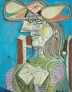 Picasso  Seated Woman on Wooden Chair