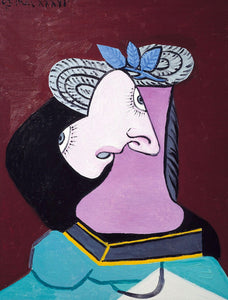 Picasso  The Straw Hat with Blue Leaves