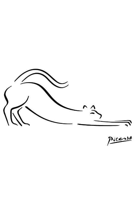 Picasso Cat Sketch