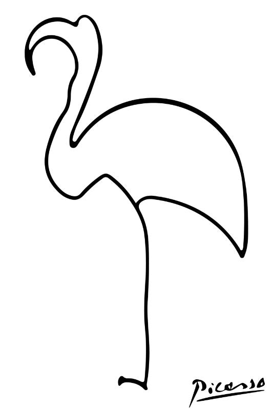 Picasso Flamingo sketch