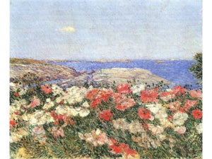 Hassam Childe - Poppies on the Isles of Shoals by Hassam Childe