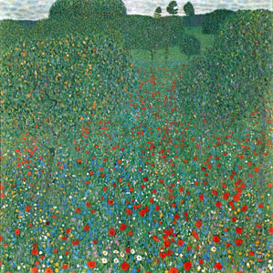 Klimt - Poppy Field by Klimt