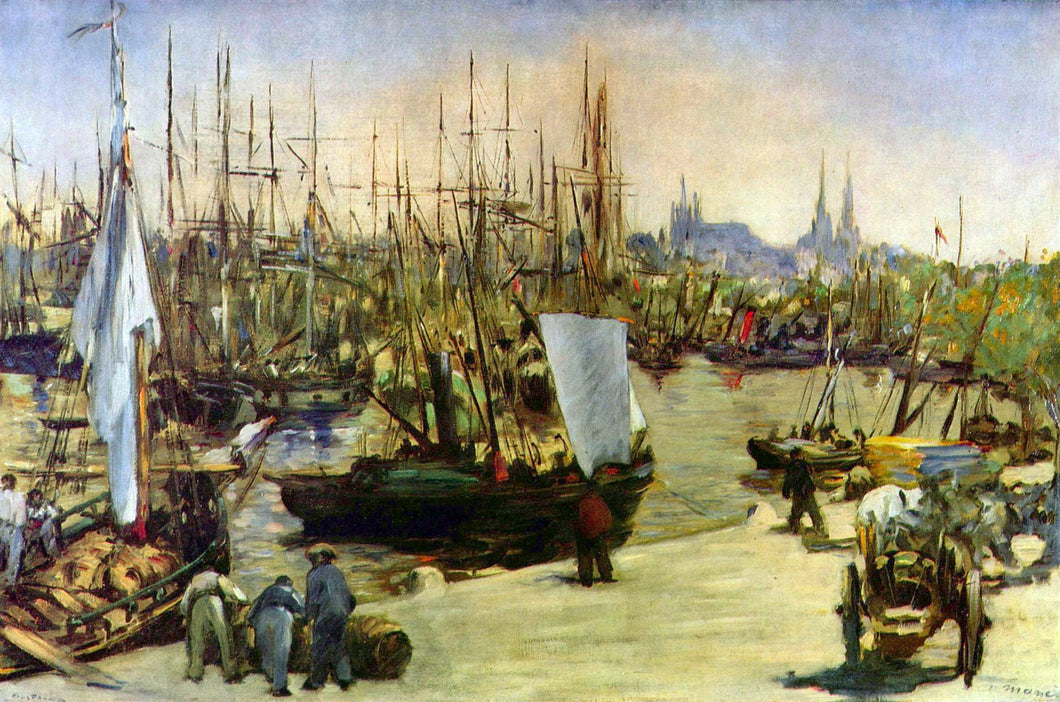 Édouard Manet - Port of Bordeaux by Manet