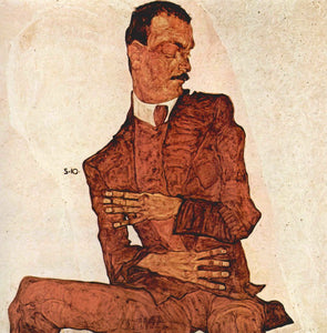 Egon Schiele - Portrait of Arthur Rossler by Schiele