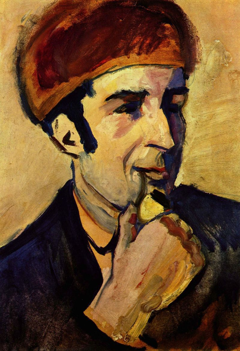 August Macke - Portrait of Franz Marc