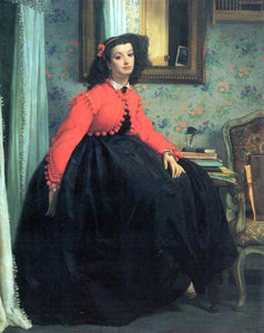 Joseph Tissot - Portrait of Mme. L.L. by Tissot