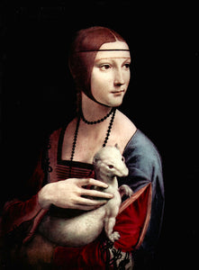 Da Vinci, Leonardo - Portrait of a Lady with Ermine by Da Vinci