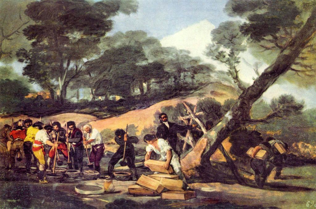 Goya, Francisco - Powder Production in the Sierra de Tardienta by Goya