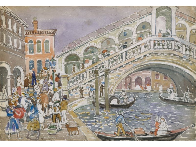 Maurice Prendergas - Prendergast, Maurice Brazil_Rialto Bridge, Venice