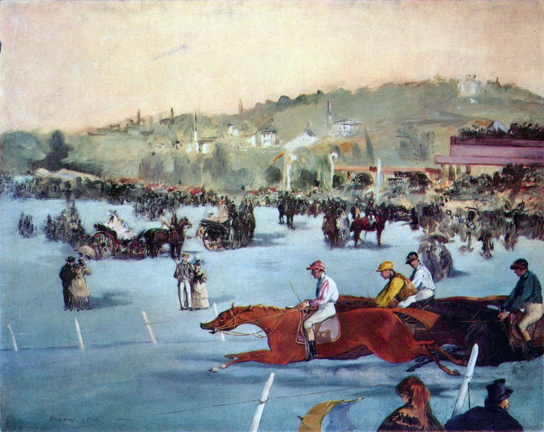 Édouard Manet - Races at the Bois de Boulogne by Manet