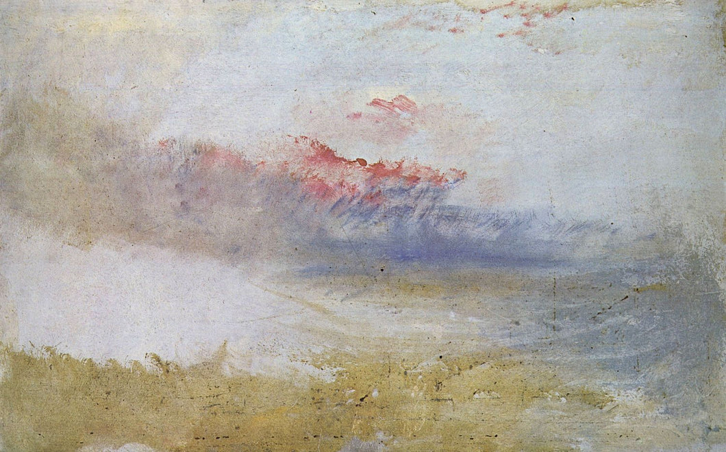Turner, Joseph  Mallord - Red Sky Over a Beach by Turner