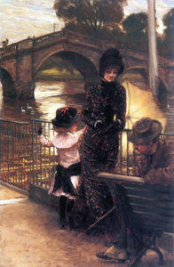 Joseph Tissot - Richmond on the Thames by Tissot