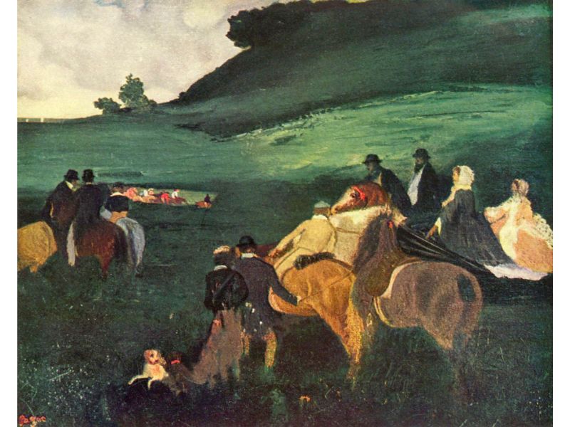 Degas - Riders in the Landscape by Degas