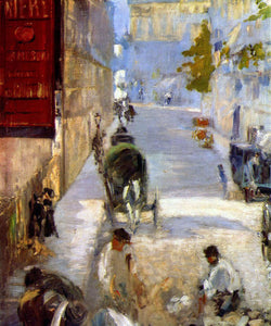 Édouard Manet - Road workers, Rue de Berne (Detail) by Manet